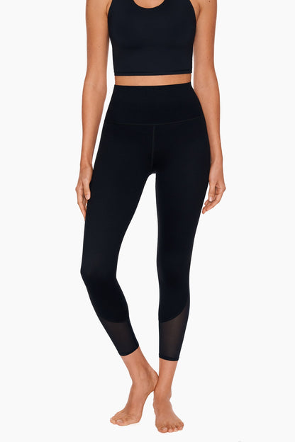 Miraclesuit Black Performance Mesh Cut Up Leggings