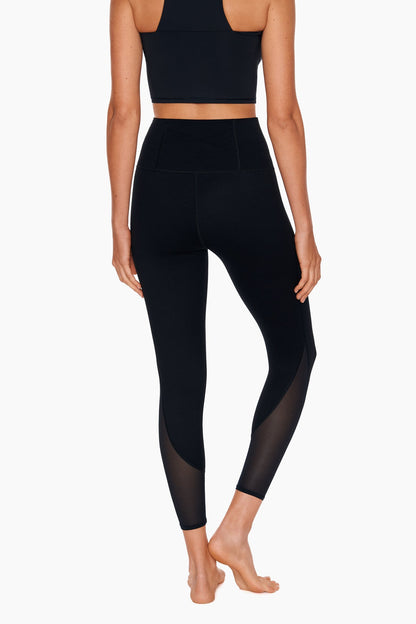 Miraclesuit Black Performance Mesh Cut Up Leggings