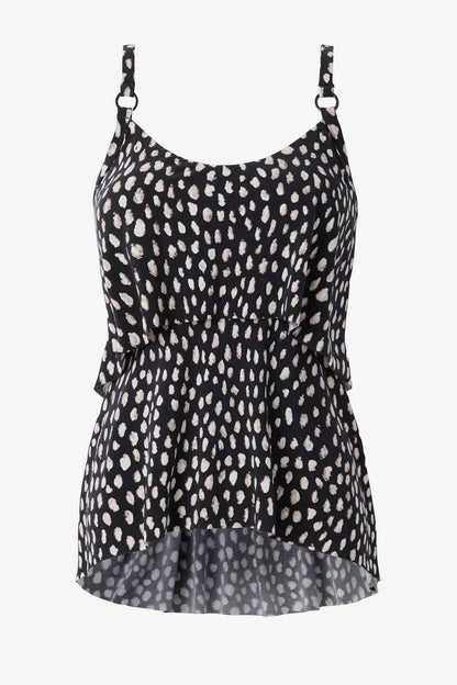 Miraclesuit Black/White Magicsuit Pebbles Grace Tankini Top