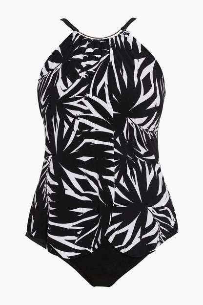 Miraclesuit Black/White Magicsuit Chicly Shaded Jill One Piece Swimsuit