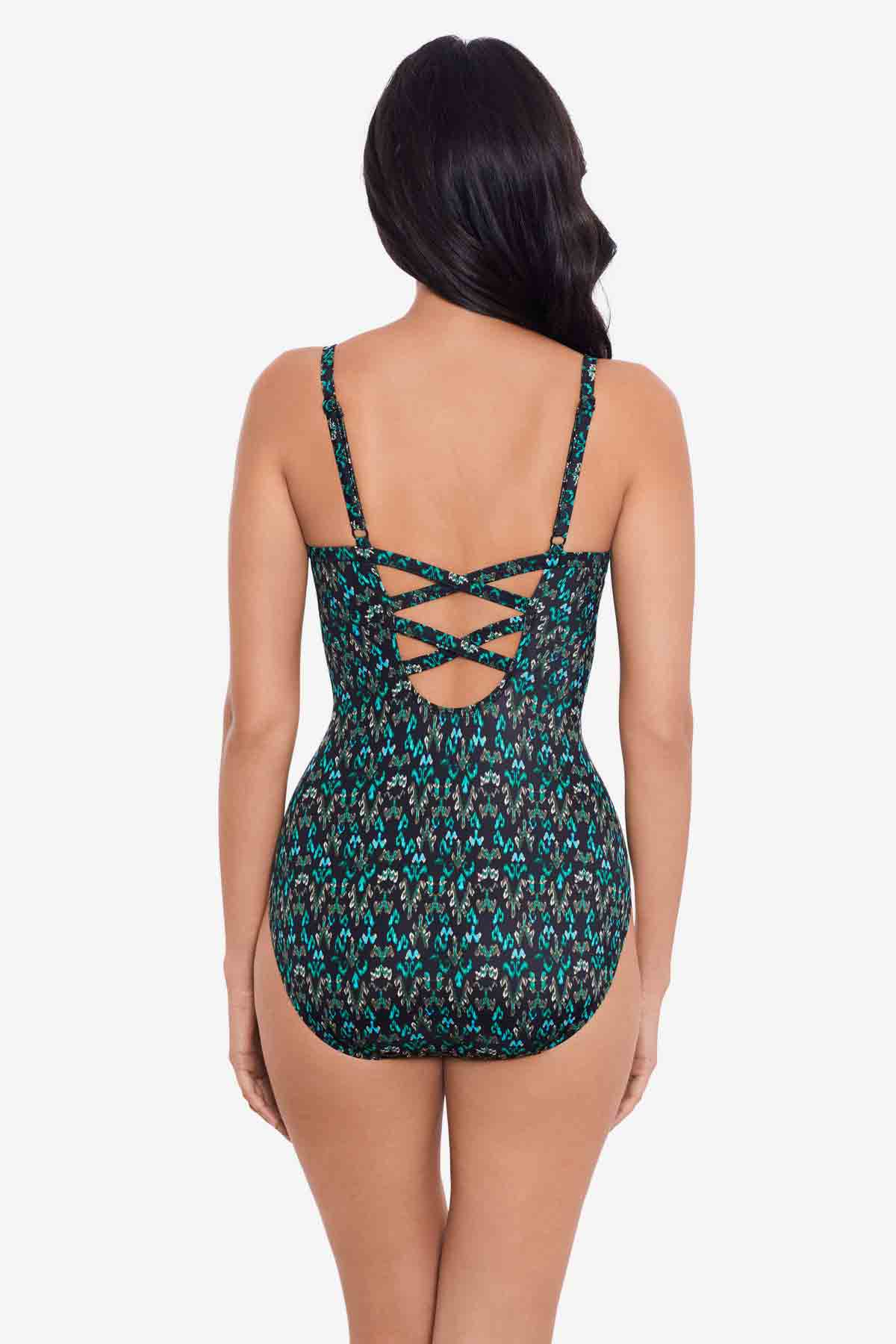 Miraclesuit Black/Multi Bijoux Captivate One Piece Swimsuit