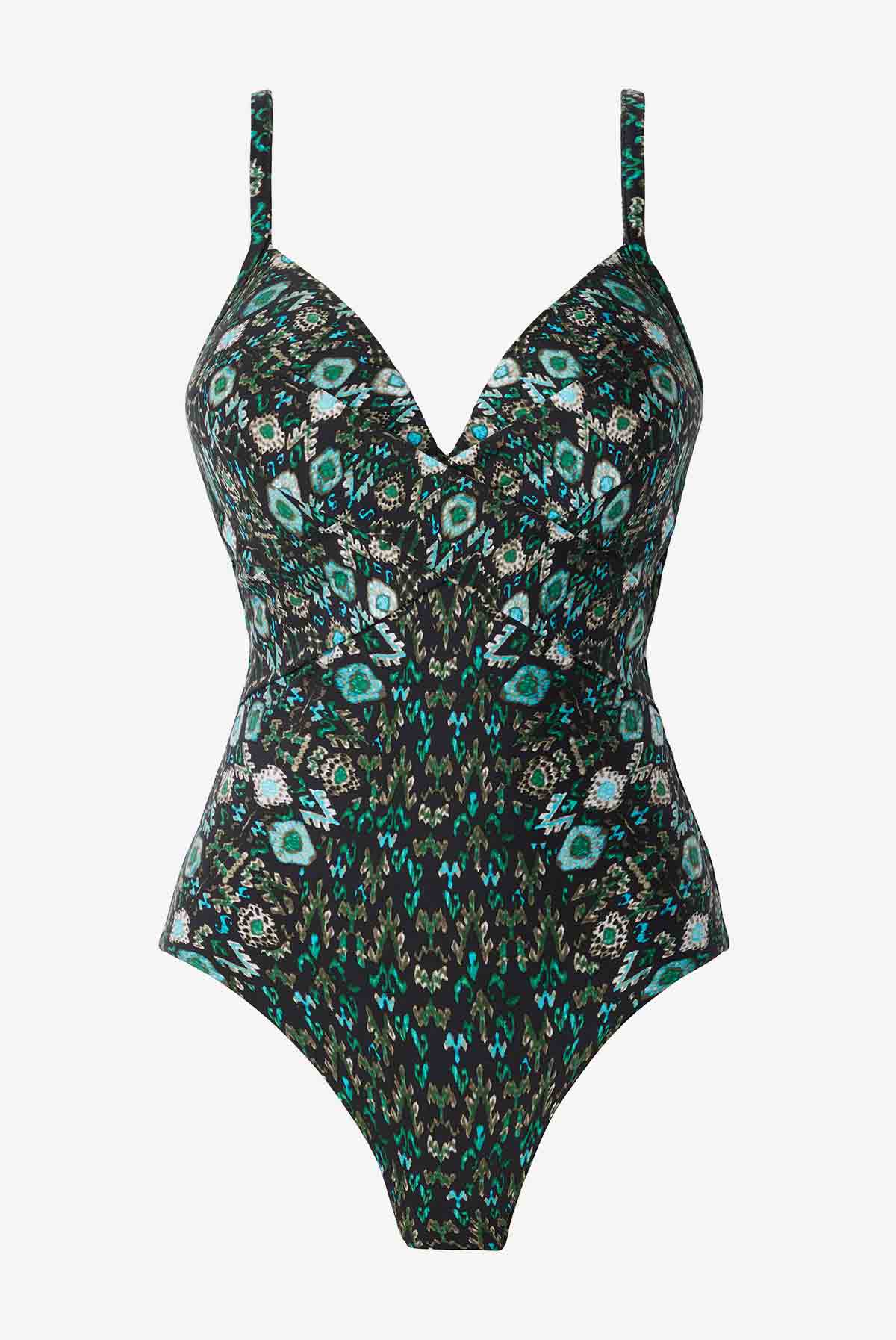 Miraclesuit Black/Multi Bijoux Captivate One Piece Swimsuit