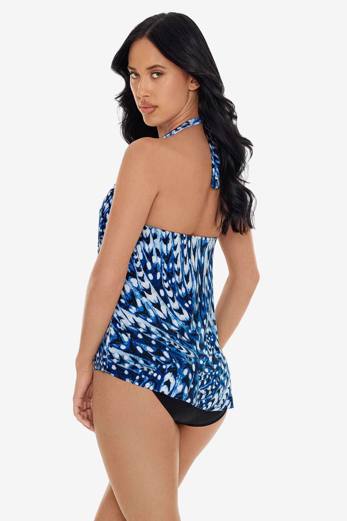 Miraclesuit Blue/Multi Sophie Tankini Top in Quill