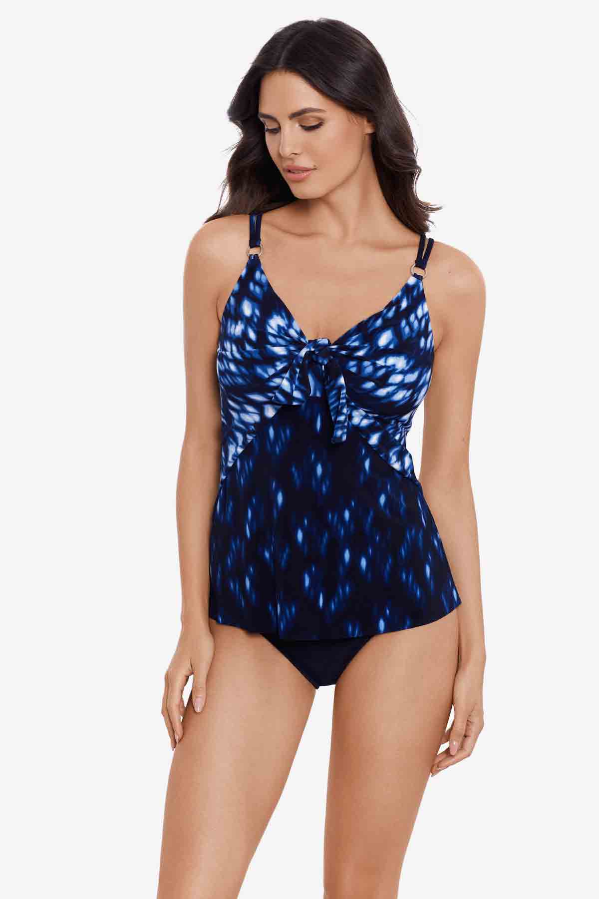 Miraclesuit Blue/Multi Magicsuit Indio Akikio Tankini Top