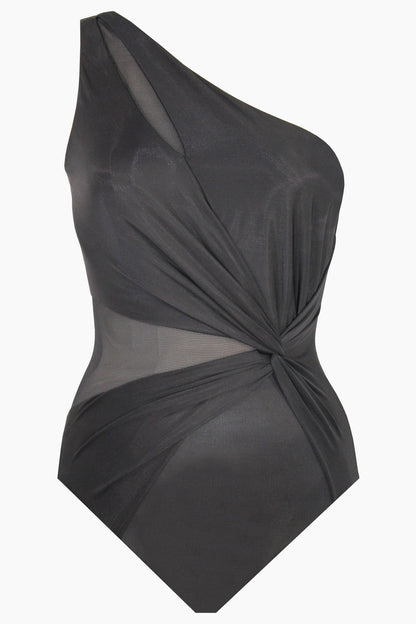Miraclesuit Black Network News Minx One Piece Swimsuit