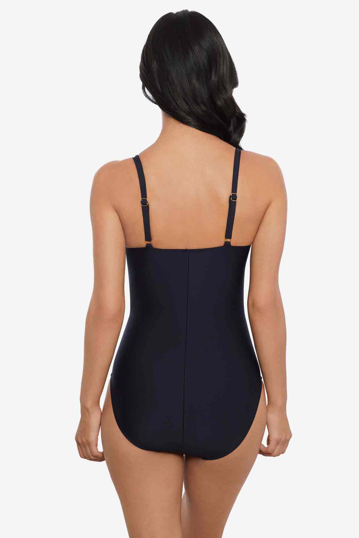 Miraclesuit Black Magicsuit Chain Link Gianna One Piece Swimsuit