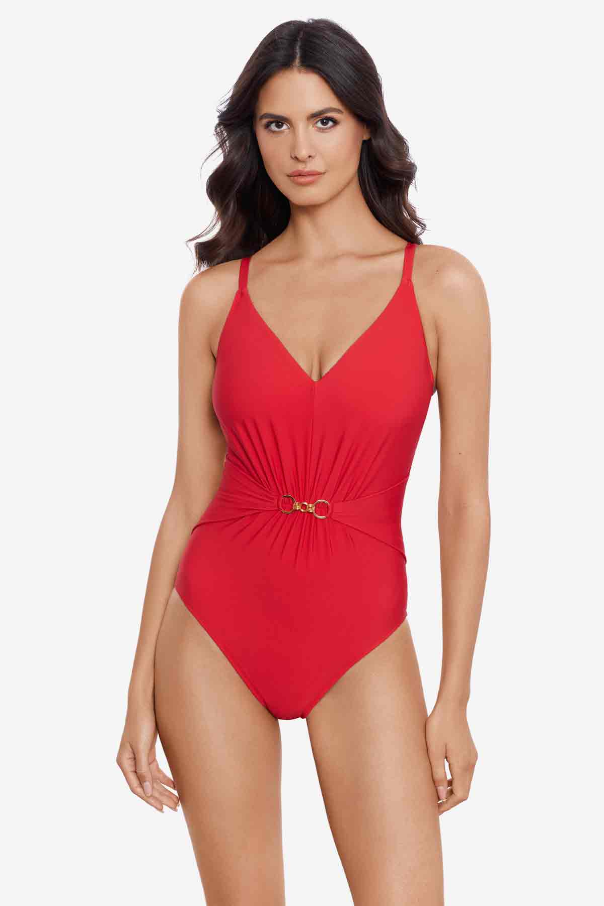 Miraclesuit Black Magicsuit Chain Link Gianna One Piece Swimsuit