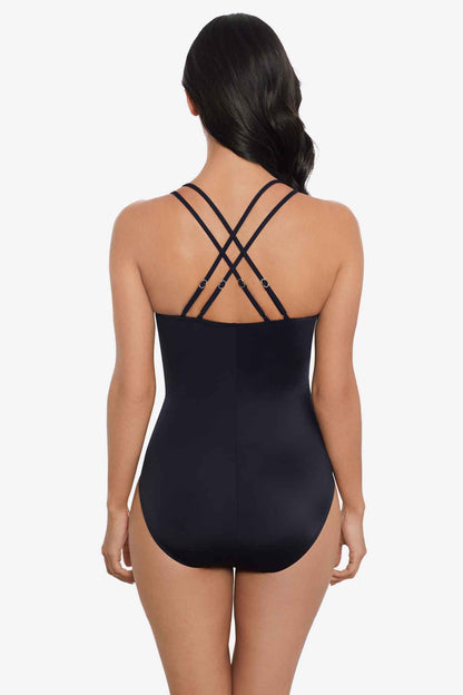 Miraclesuit Black Magicsuit Cordon Bleu Celeste One Piece Swimsuit