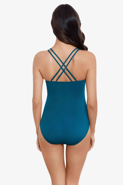 Miraclesuit Black Magicsuit Cordon Bleu Celeste One Piece Swimsuit