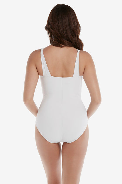 Miraclesuit White Illusionists Azura One Piece Swimsuit