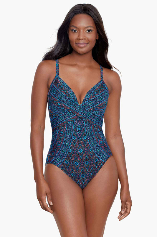Miraclesuit Multi Romani Captivate One Piece Swimsuit