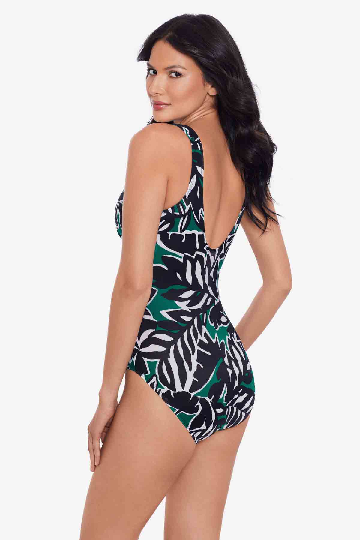 Miraclesuit Black/Multi Palma Verde Escape One Piece Swimsuit
