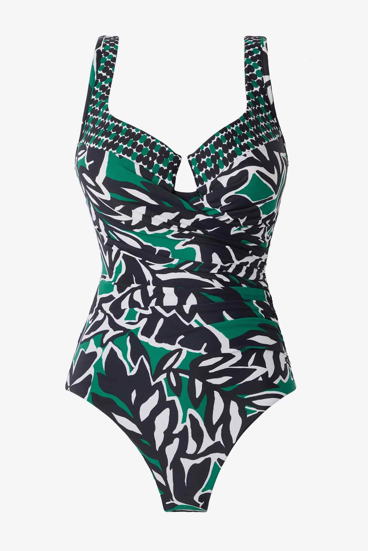 Miraclesuit Black/Multi Palma Verde Escape One Piece Swimsuit
