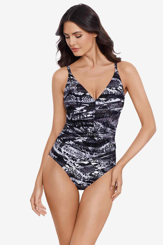 Miraclesuit Black/Grey Magicsuit Za'Atar Gianna One Piece Swimsuit