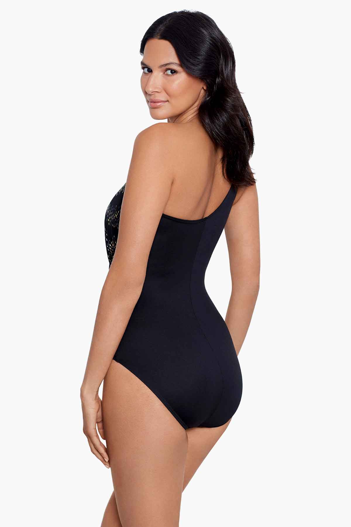 Miraclesuit Black/Multi Iridium Minx One Piece Swimsuit