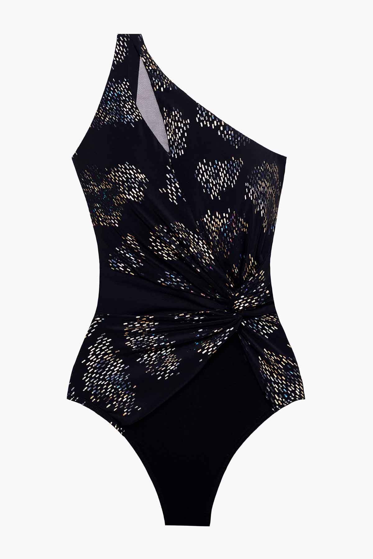 Miraclesuit Black/Multi Iridium Minx One Piece Swimsuit