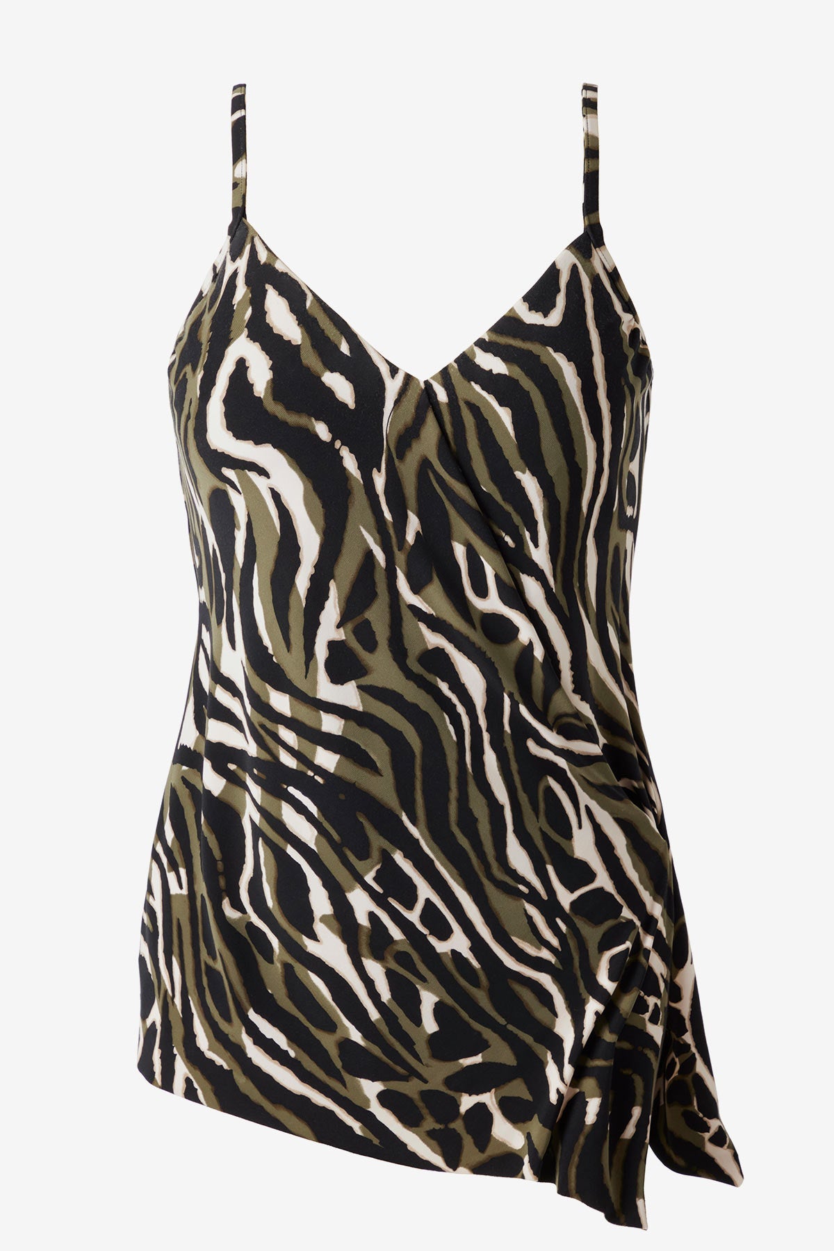 Miraclesuit Black/Multi Magicsuit Safari Sands Alex Tankini Top