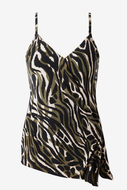 Miraclesuit Black/Multi Magicsuit Safari Sands Alex Tankini Top