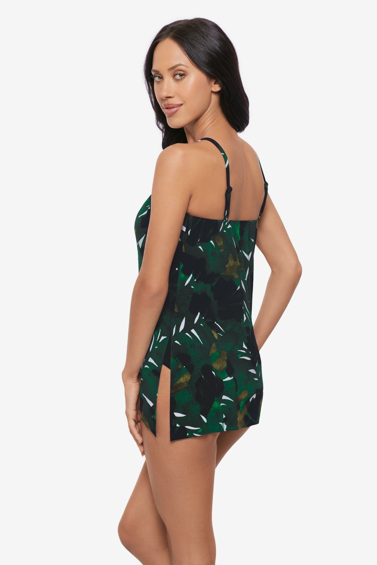 Miraclesuit Green/Multi Magicsuit Palmetto Regina Tankini Top