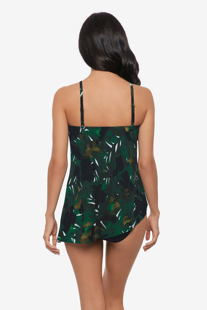 Miraclesuit Green/Multi Magicsuit Palmetto Regina Tankini Top