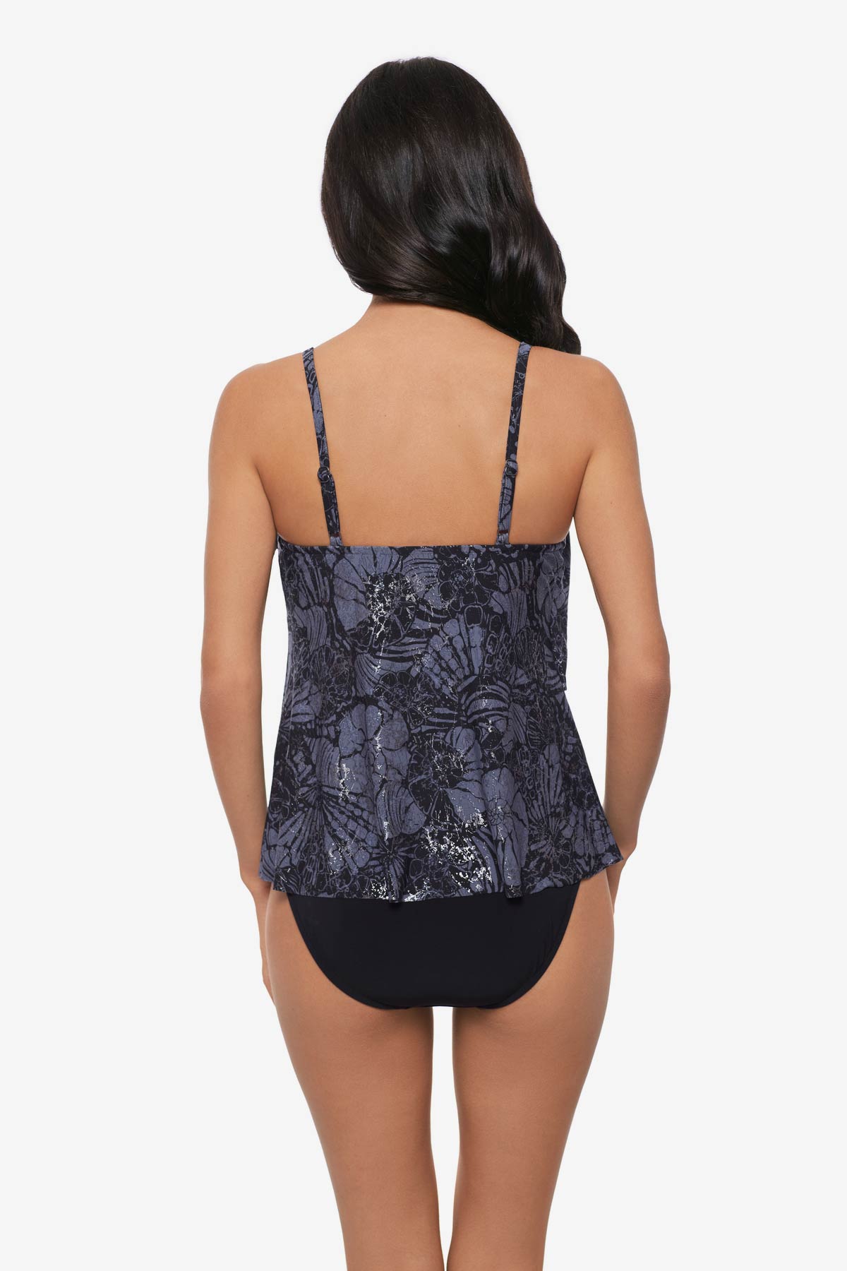 Miraclesuit Black/Multi Magicsuit Shell Beach Chloe Tankini Top