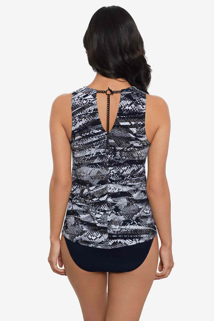Miraclesuit Black/Grey Magicsuit Za'Atar Chanae Tankini Top