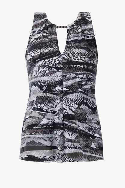 Miraclesuit Black/Grey Magicsuit Za'Atar Chanae Tankini Top