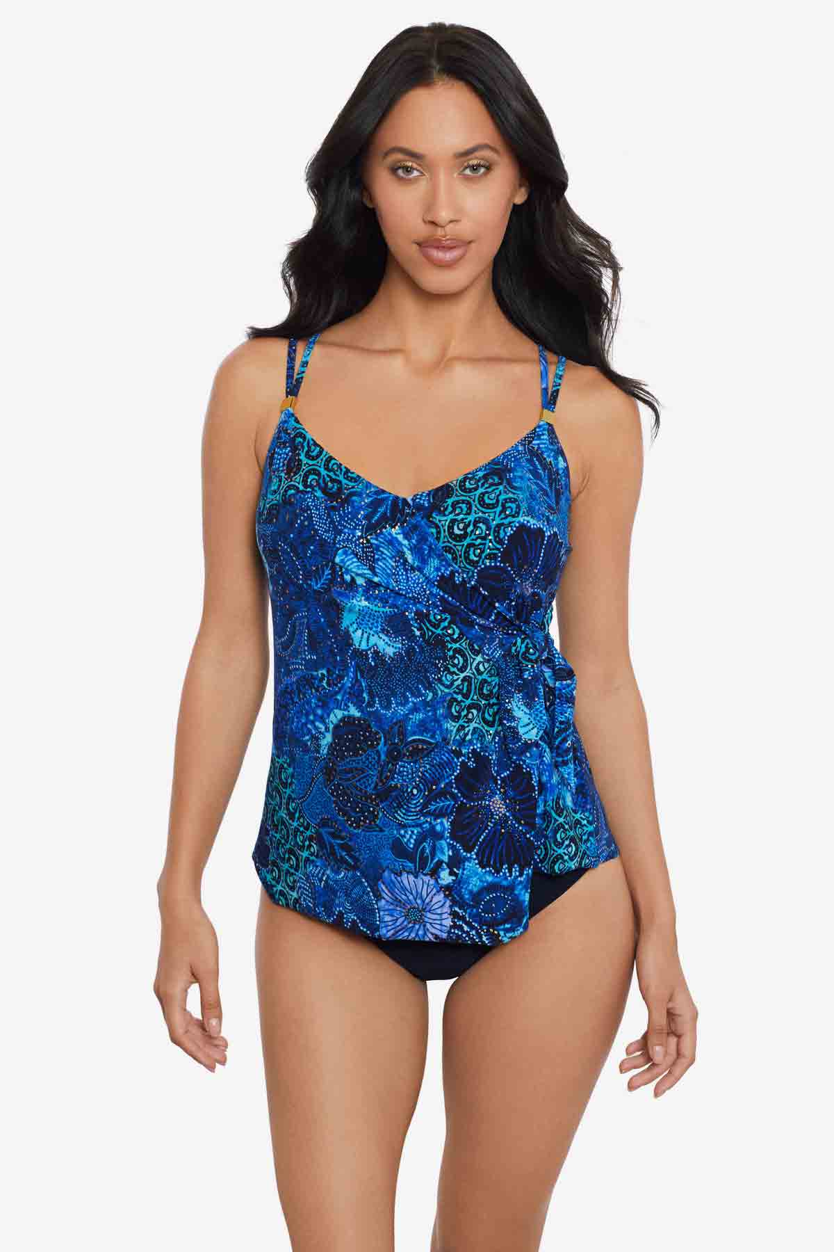 Miraclesuit Blue/Multi Magicsuit Jewels In The Nile Carma Tankini Top