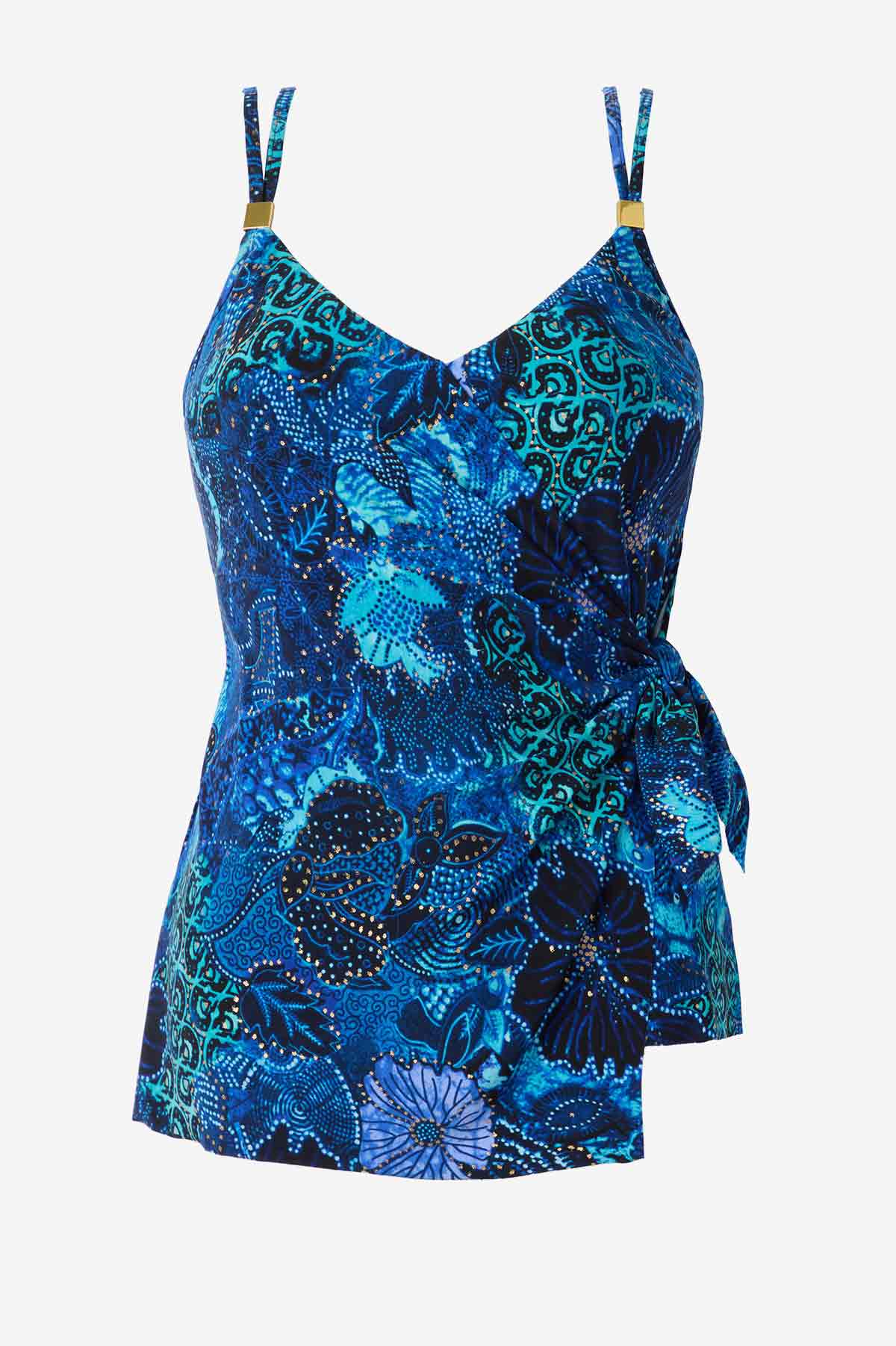 Miraclesuit Blue/Multi Magicsuit Jewels In The Nile Carma Tankini Top