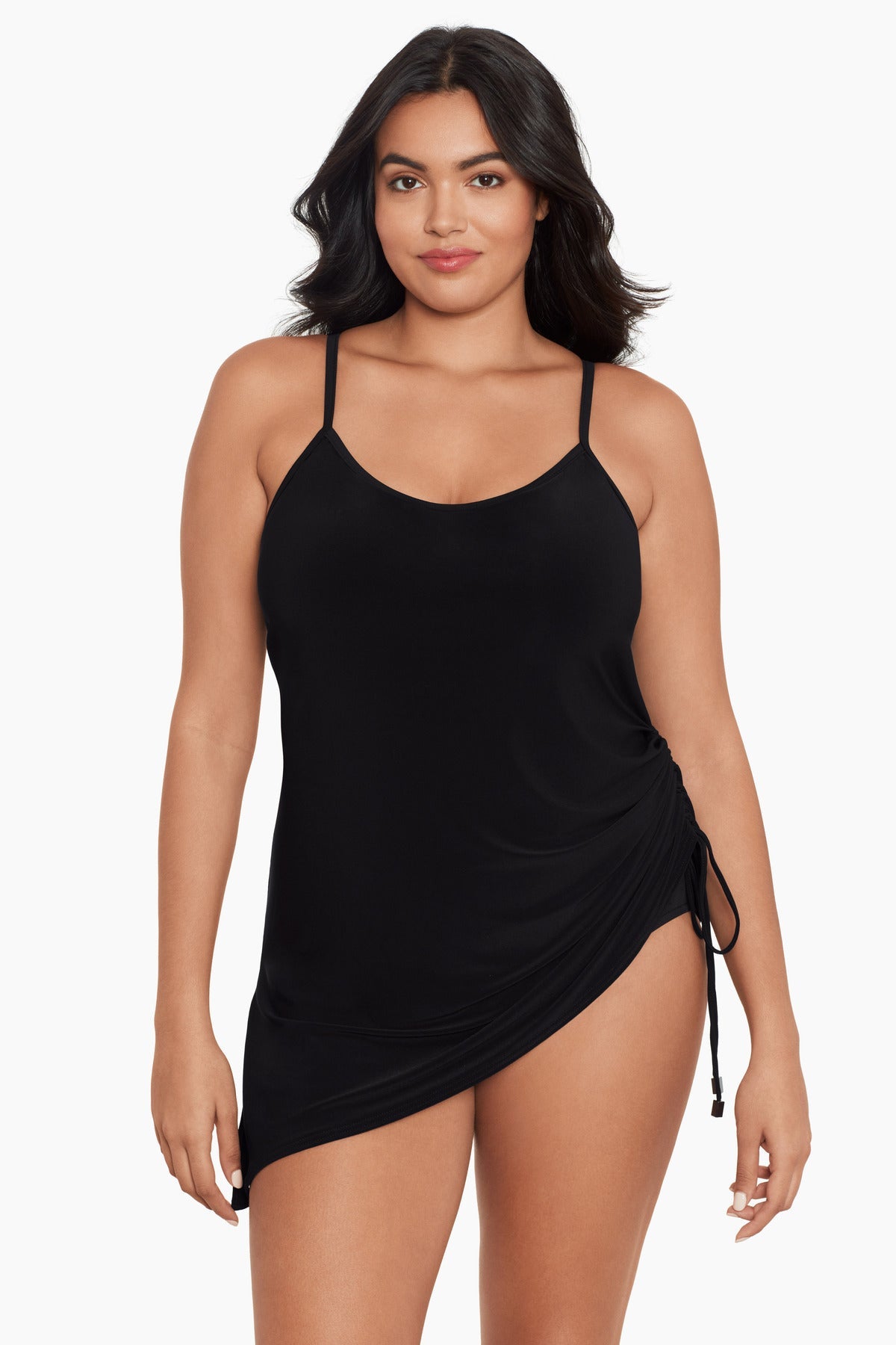 Miraclesuit Black Magicsuit Plus Size Brynn Swim Dress