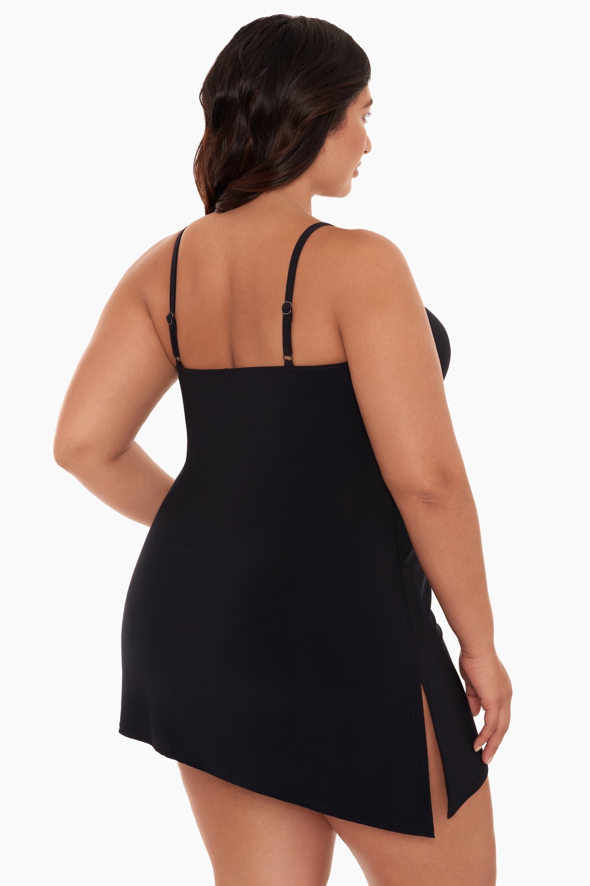 Miraclesuit Black Magicsuit Plus Size Brynn Swim Dress