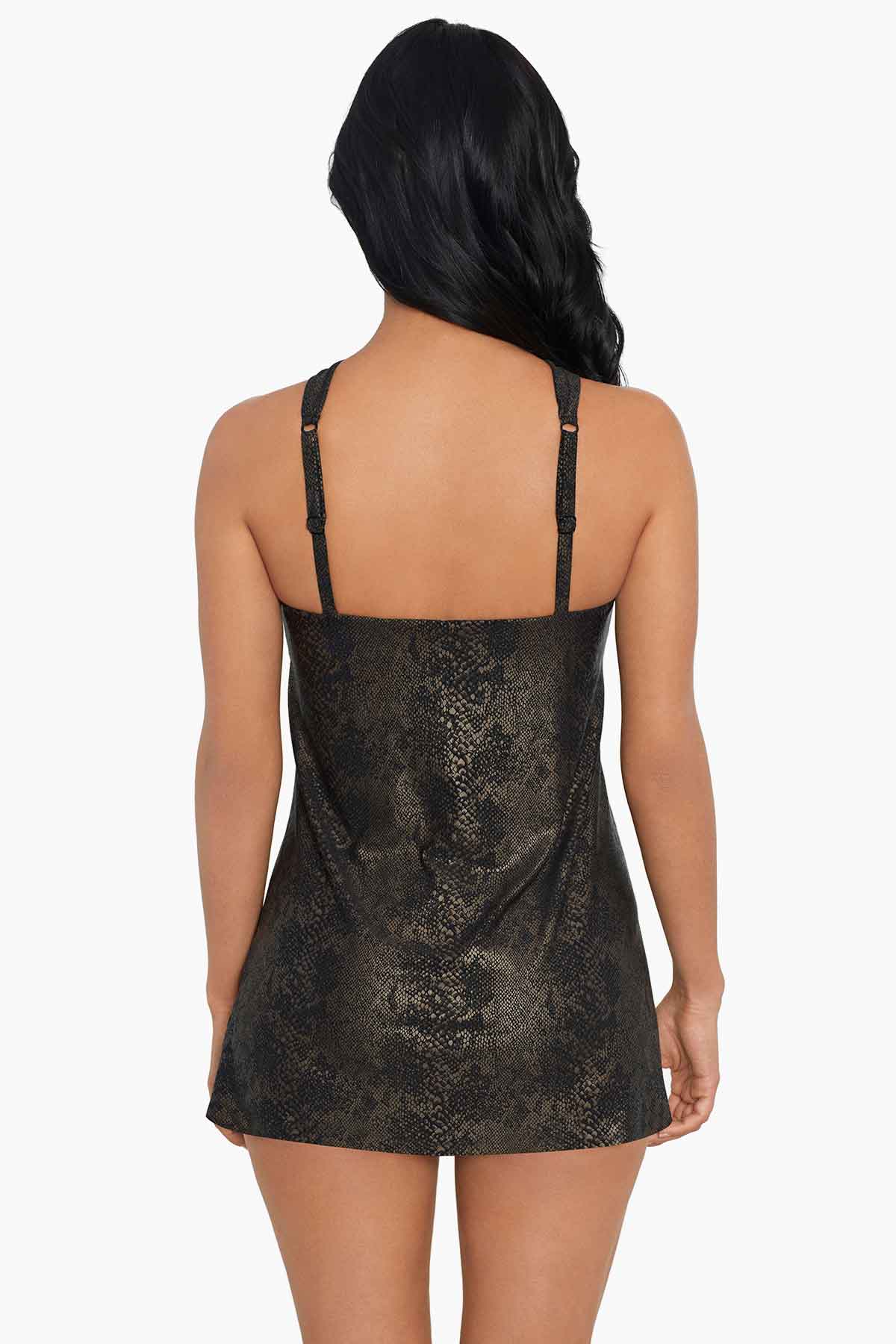Miraclesuit Black/Brown Magicsuit Xantu Beverly One Piece Swimsuit