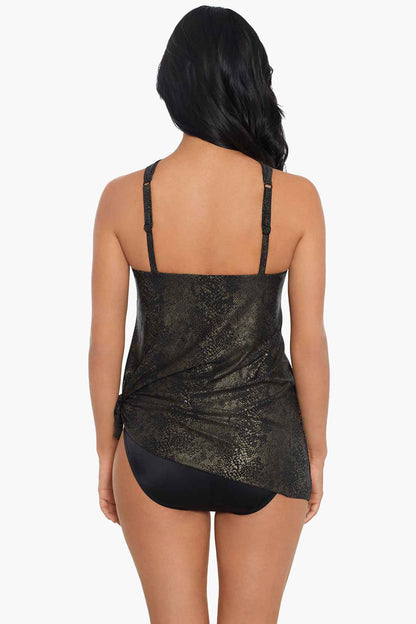 Miraclesuit Black/Brown Magicsuit Xantu Beverly One Piece Swimsuit