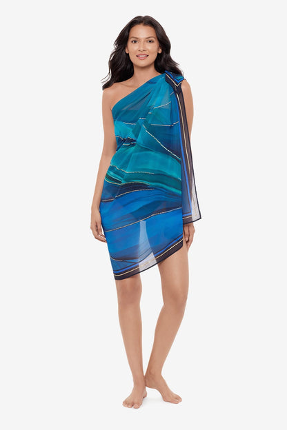 Miraclesuit Blue/Multi Pareo Cover Up in Maldiva