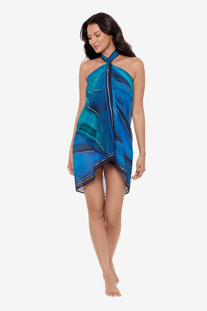 Miraclesuit Blue/Multi Pareo Cover Up in Maldiva