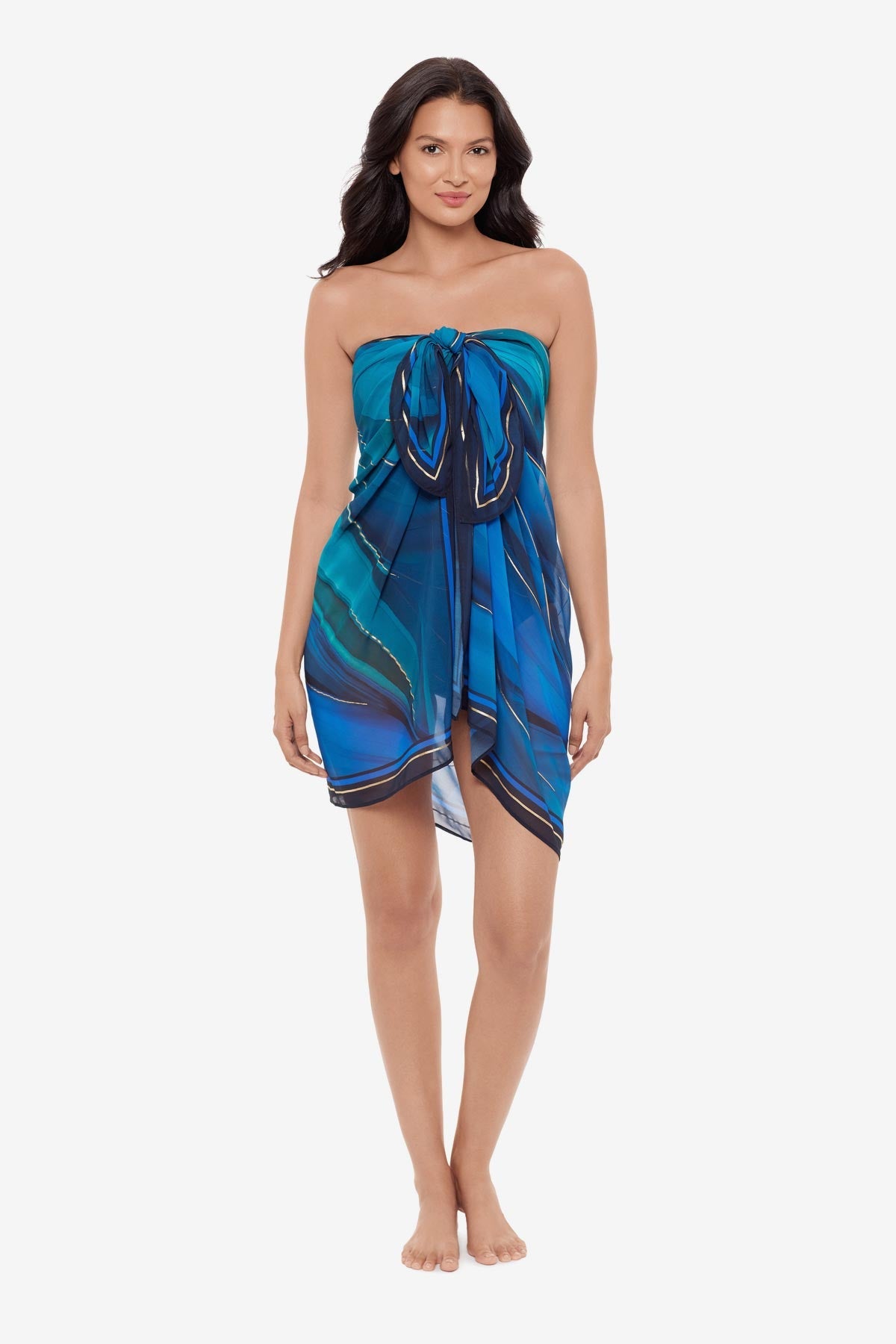 Miraclesuit Blue/Multi Pareo Cover Up in Maldiva