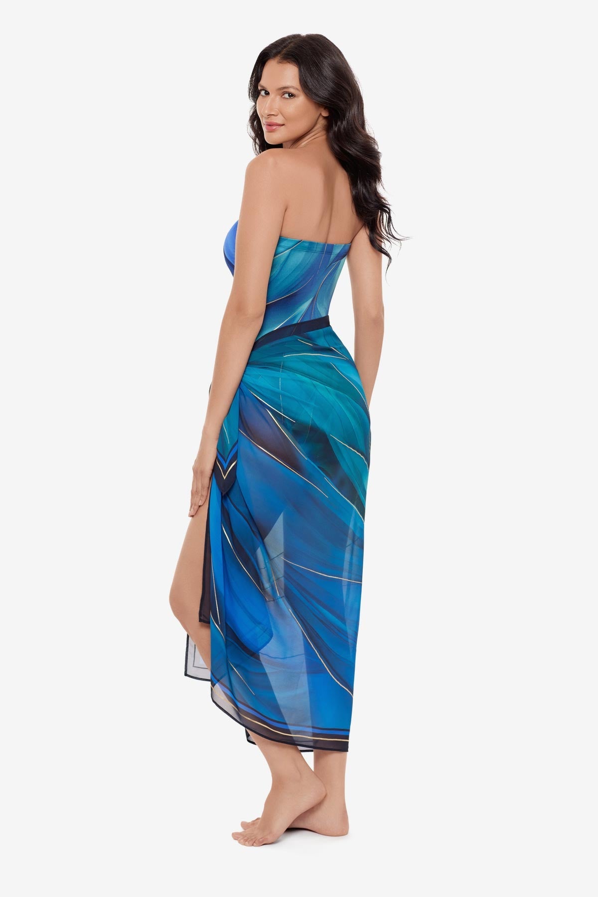 Miraclesuit Blue/Multi Pareo Cover Up in Maldiva