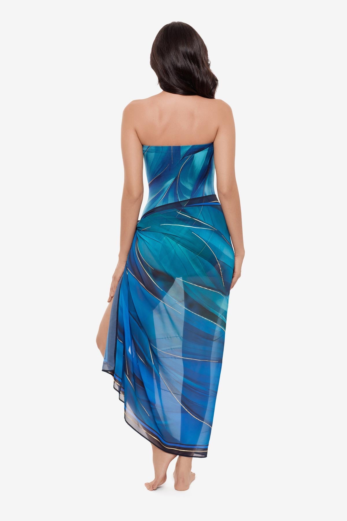 Miraclesuit Blue/Multi Pareo Cover Up in Maldiva