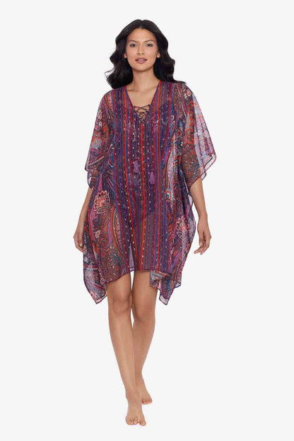 Miraclesuit Multi Dynasty Caftan Swim Cover Up