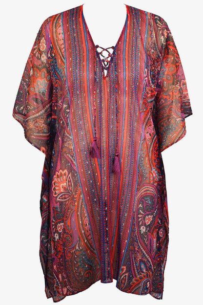 Miraclesuit Multi Dynasty Caftan Swim Cover Up