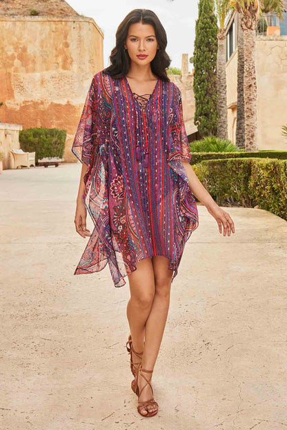 Miraclesuit Multi Dynasty Caftan Swim Cover Up