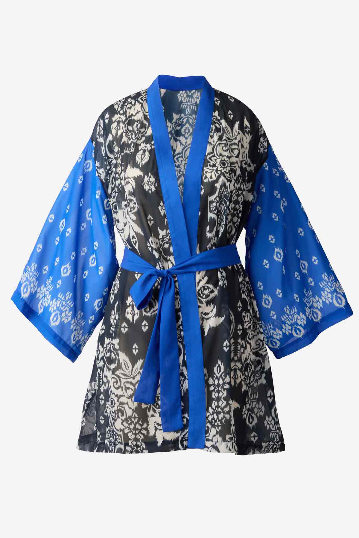 Miraclesuit Midnight/White Talavera Kimono Swim Cover Up