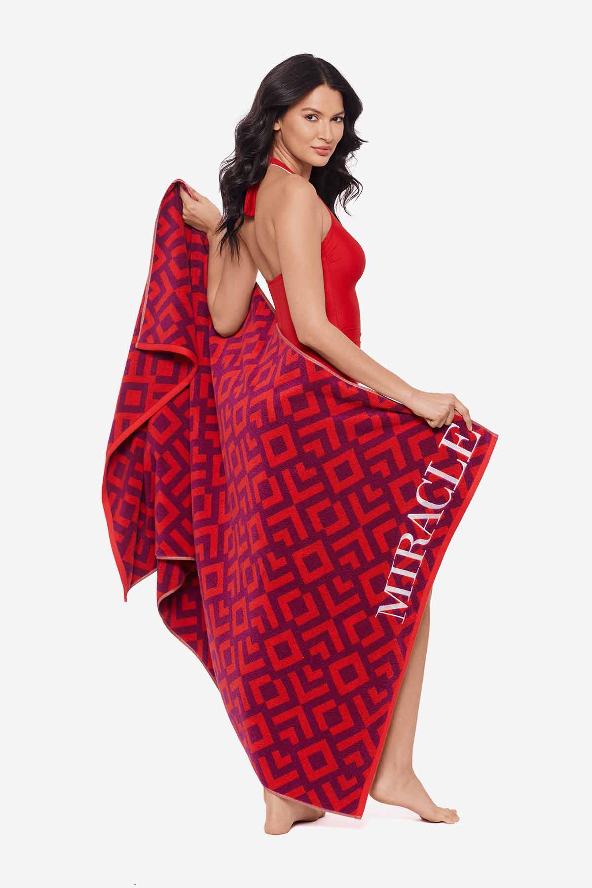 Miraclesuit Black/White Beach Towel Geo