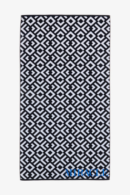 Miraclesuit Black/White Beach Towel Geo