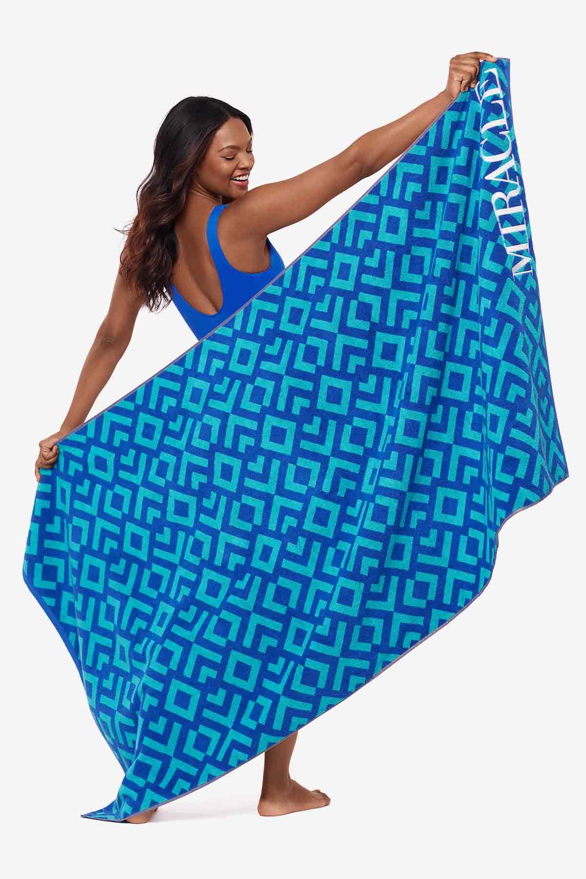 Miraclesuit Black/White Beach Towel Geo