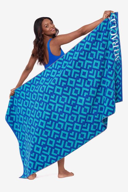 Miraclesuit Black/White Beach Towel Geo