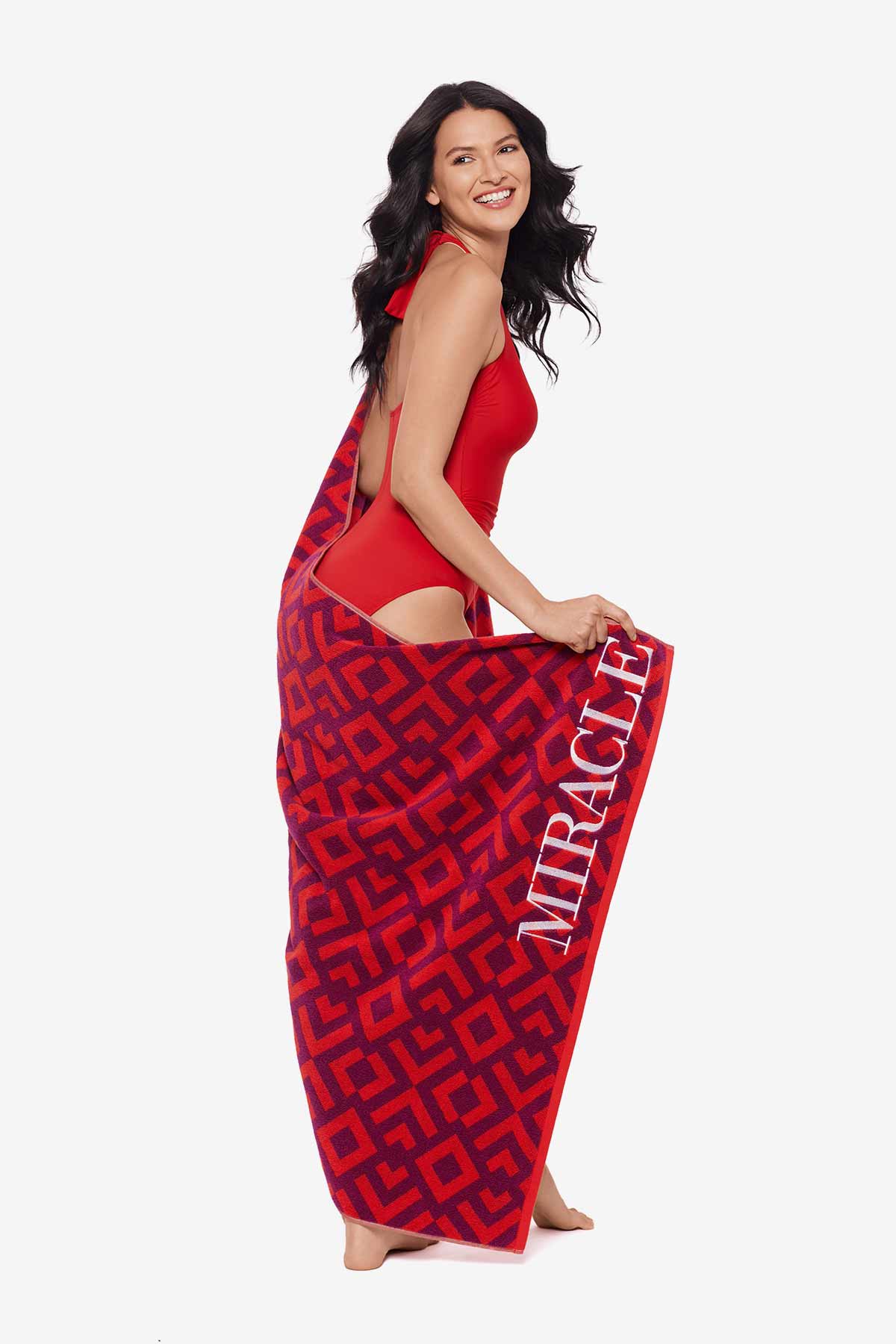 Miraclesuit Black/White Beach Towel Geo