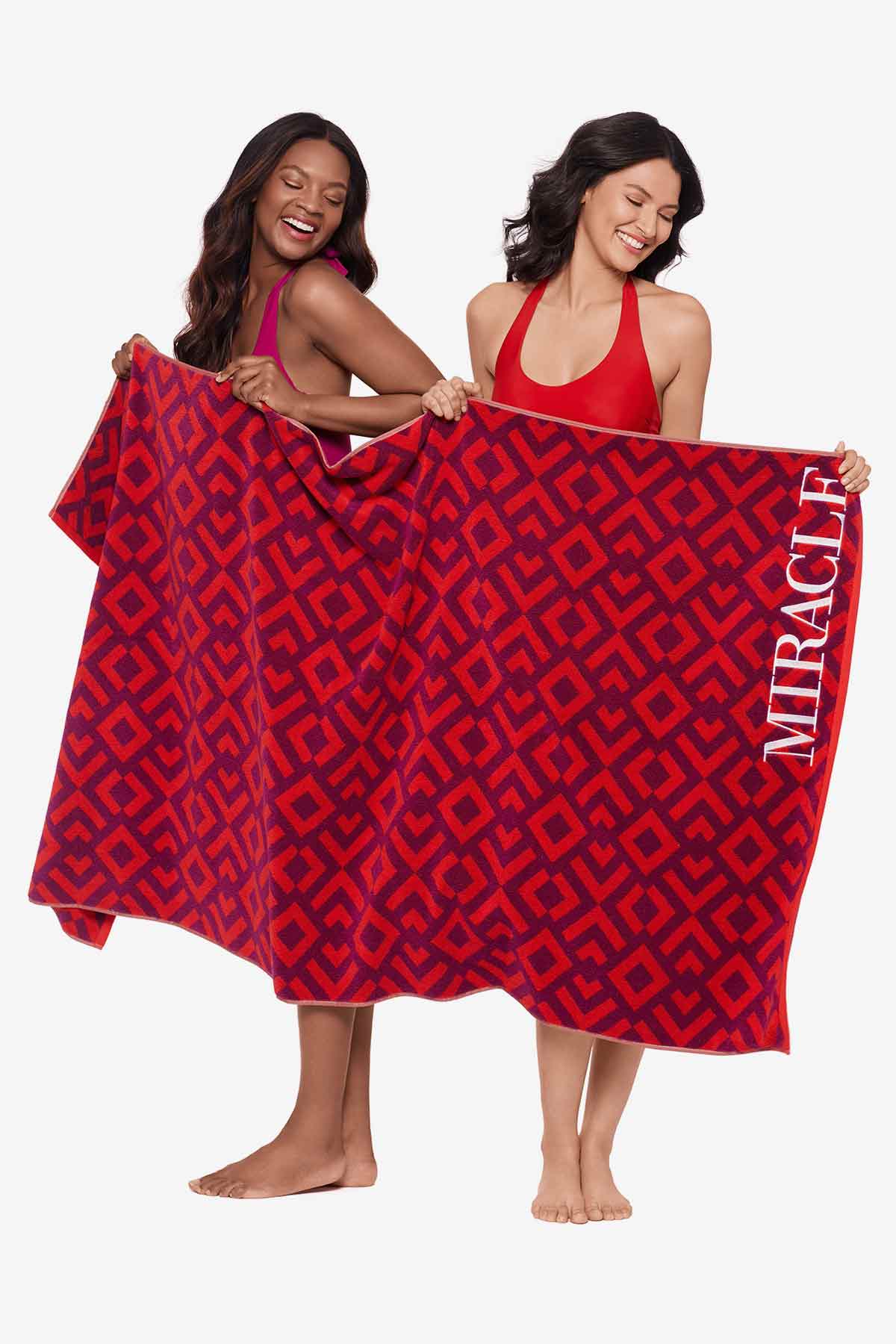 Miraclesuit Black/White Beach Towel Geo