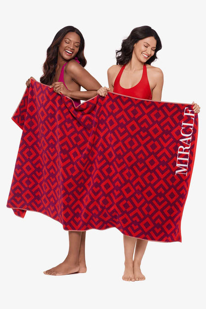 Miraclesuit Black/White Beach Towel Geo