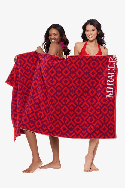 Miraclesuit Black/White Beach Towel Geo